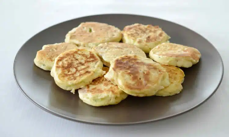 Recette blinis courgette au jambon avec thermomix