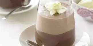 Mousse au chocolat blanc et chocolat au lait au thermomix