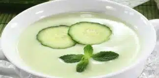 Soupe concombre et menthe au thermomix