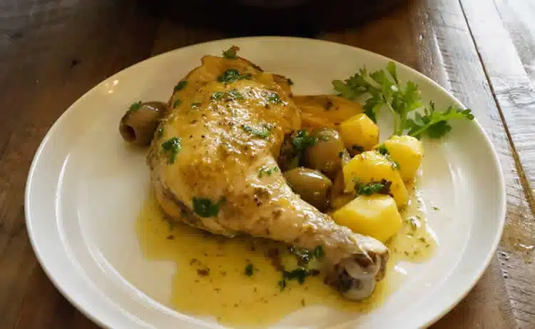 Tajine poulet pommes de terre olive au cookeo