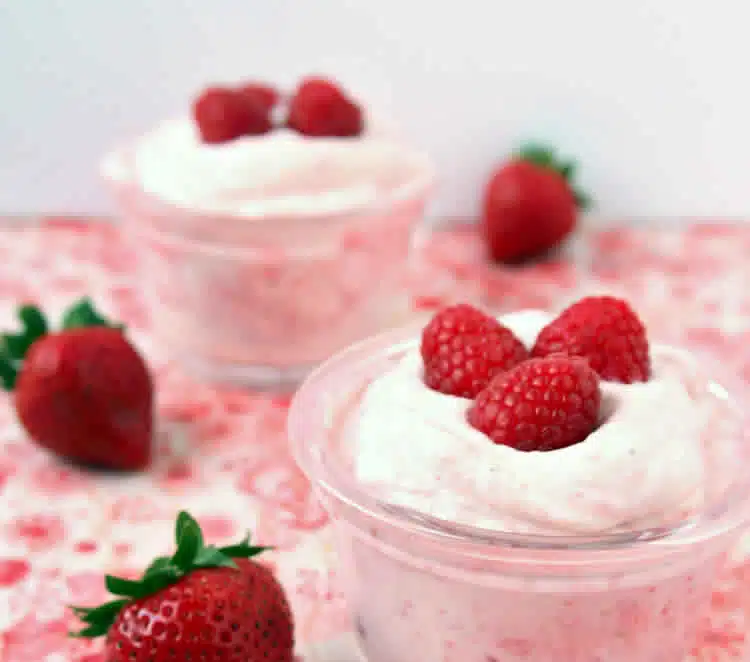 Mousse fraises et framboises au thermomix