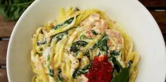 Tagliatelle épinards et saumon fumé au thermomix