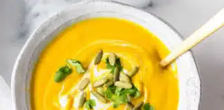 Soupe de butternut lait de coco curry au thermomix