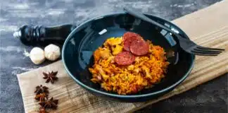 Paella poulet chorizo au cookeo