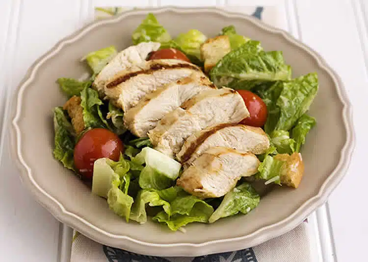 Recette salade césar au poulet ww