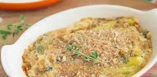 Gratin poireaux et parmesan