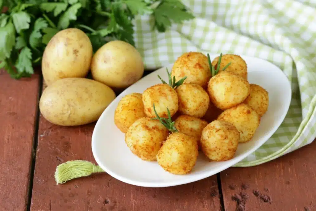 Croquettes de pomme de terre frites