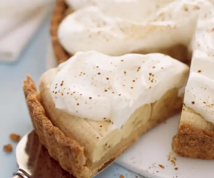 Tarte à la banane et au caramel