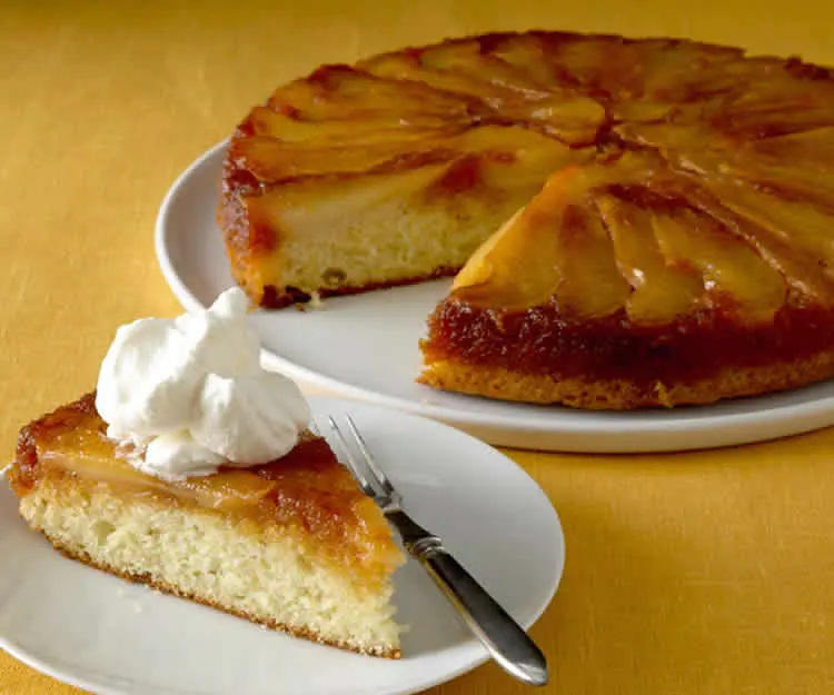 Gâteau renversé aux poires caramélisé