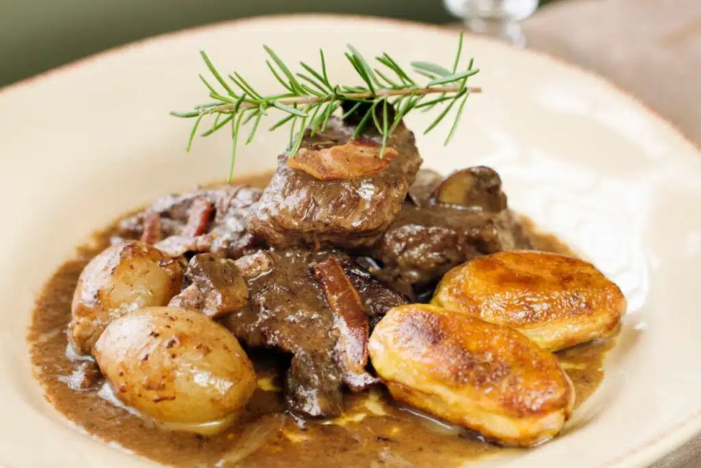 Bœuf bourguignon aux champignons au cookeo