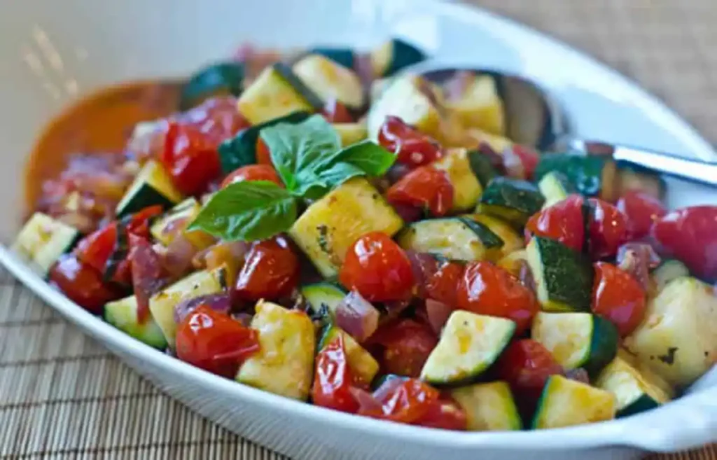 Poêlée de courgettes et tomates