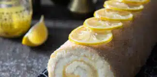 Bûche à la crème au citron