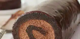 Bûche au chocolat à la crème