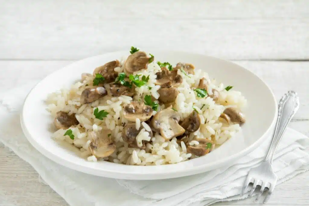 Risotto aux champignon et oignon au cookeo