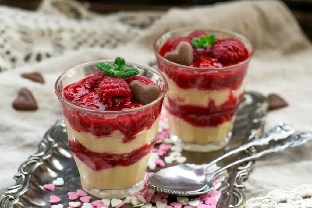 Dessert framboises et yaourt au thermomix