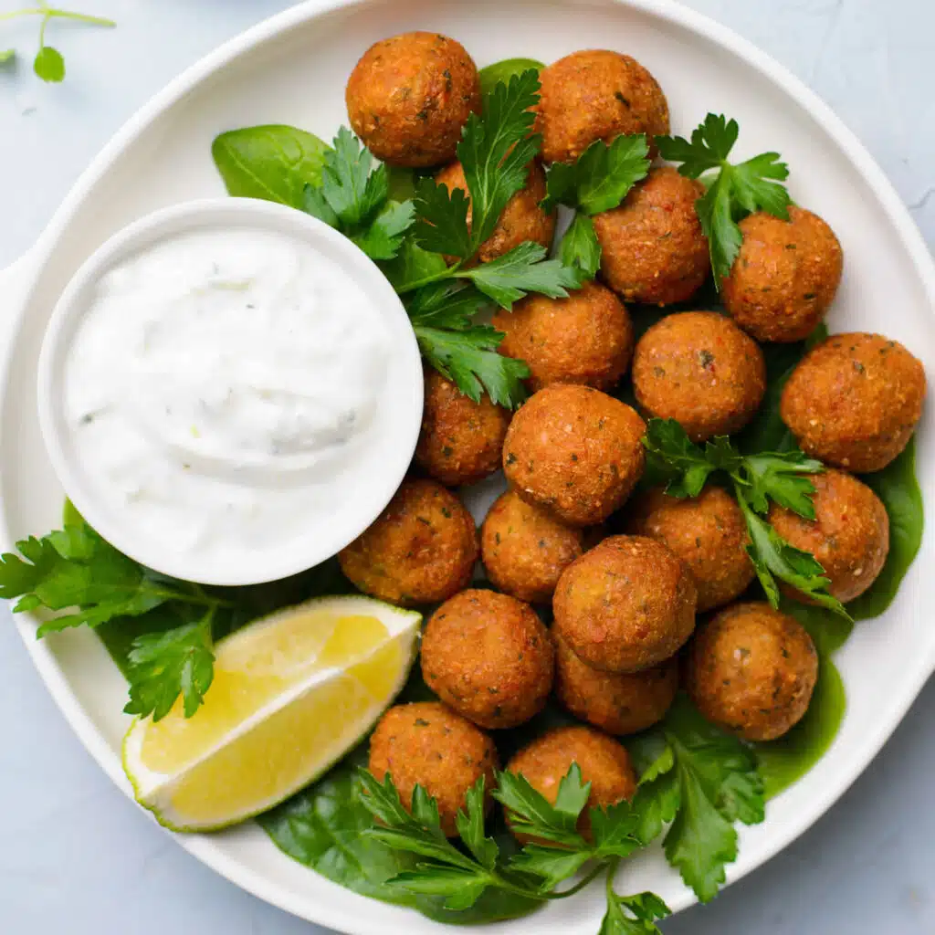 Falafel avec sauce au yaourt