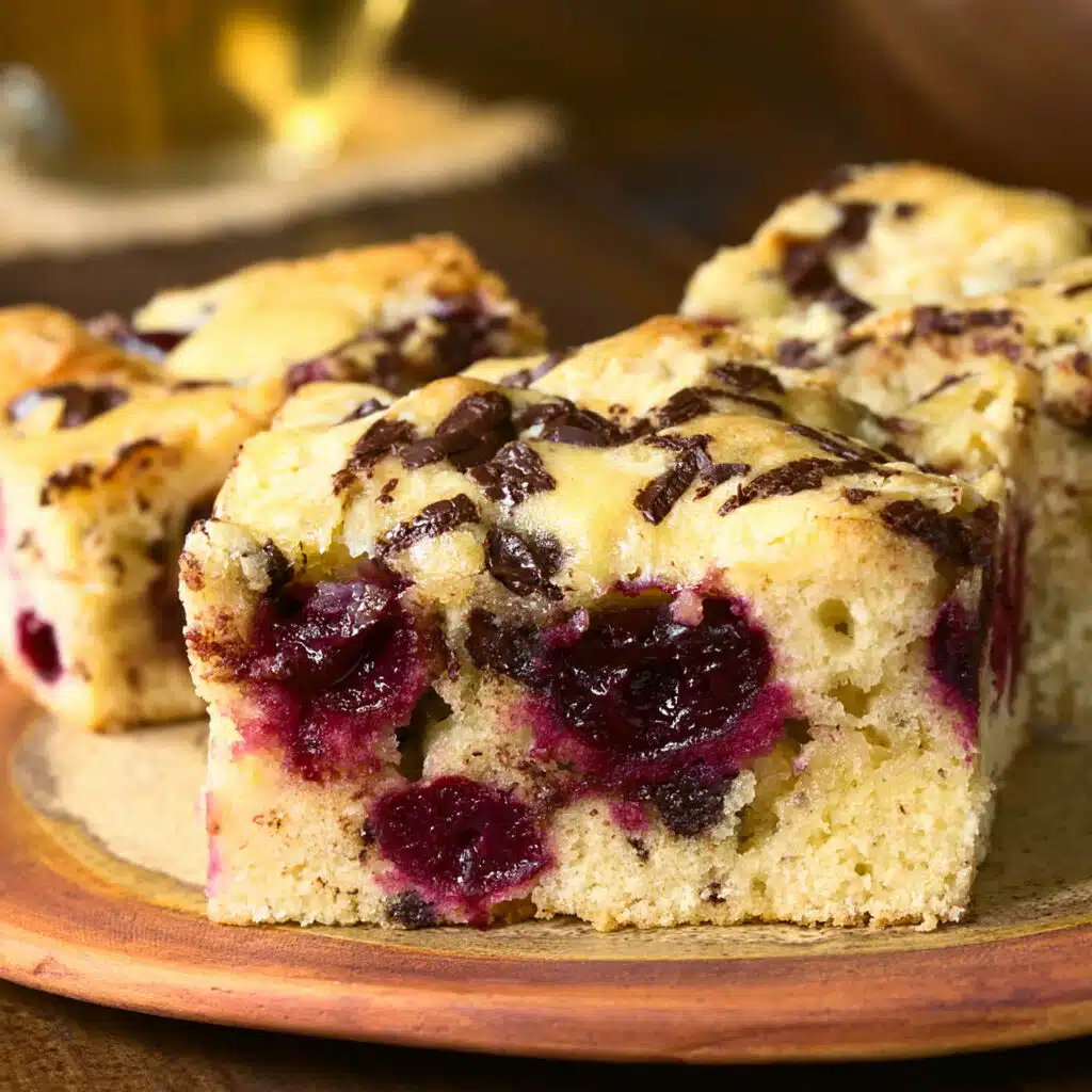 Gâteau aux cerises et vanille