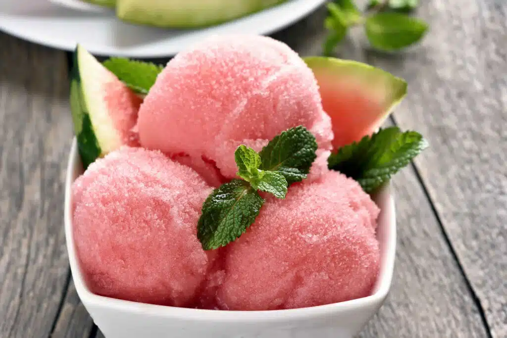 Sorbet à la pastèque