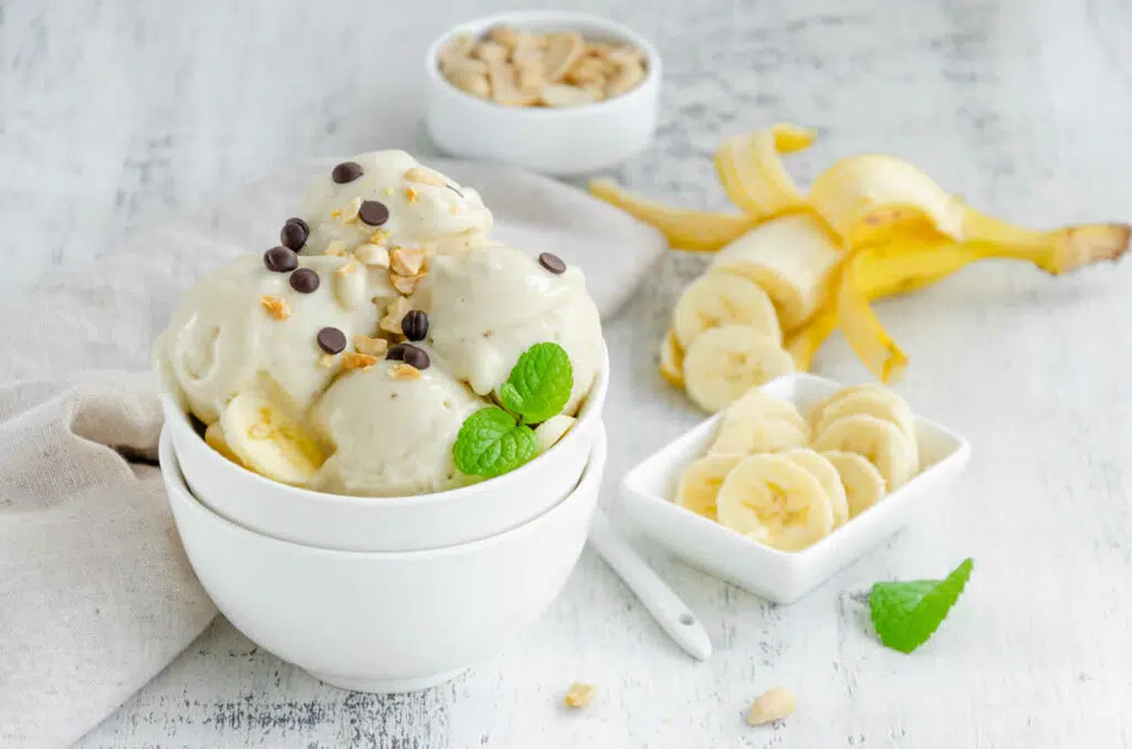 Glace à la banane sans sorbetière