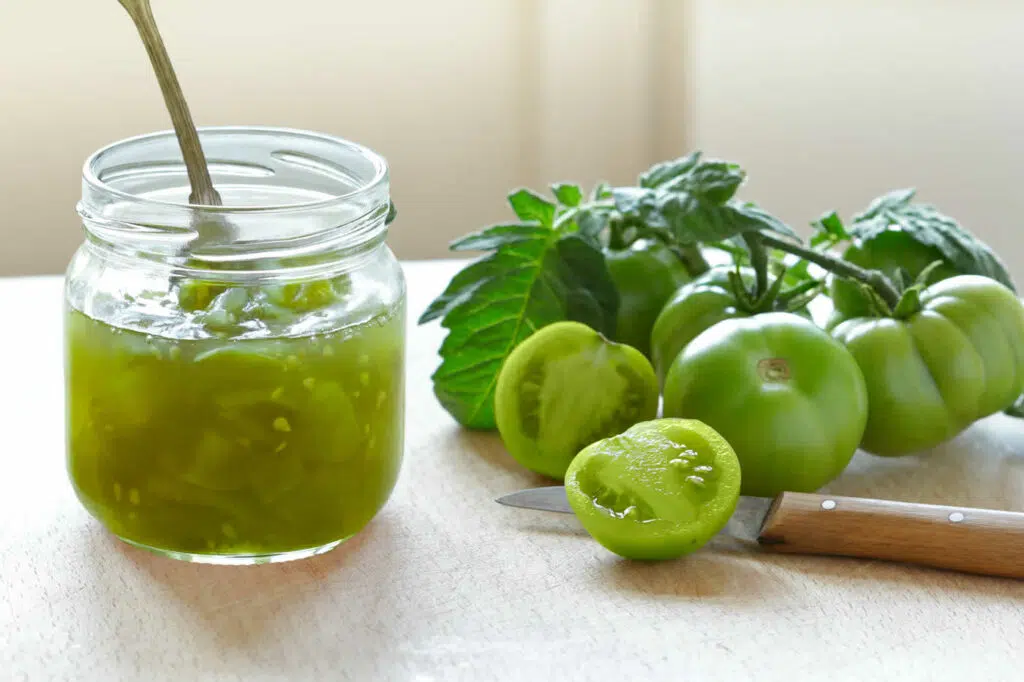 Confiture de tomates vertes