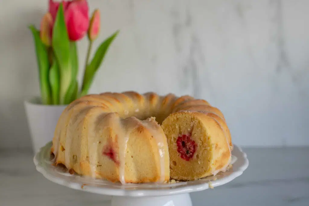 Gâteau au citron framboise et yaourt