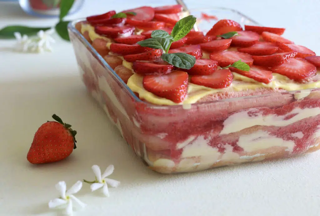 Tiramisu aux fraises ultra gourmand