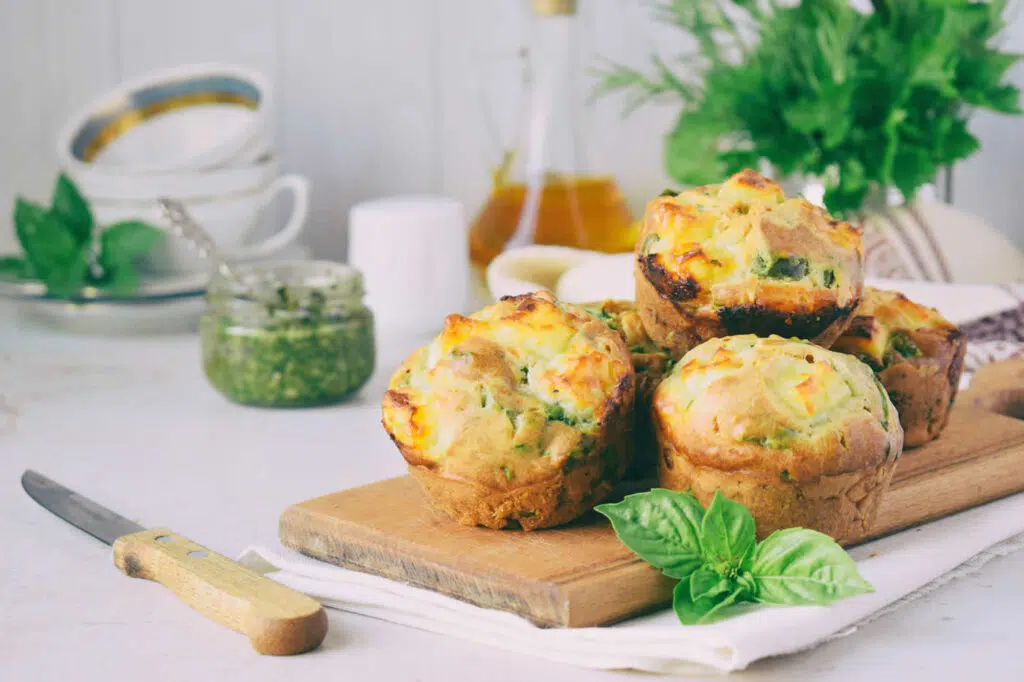 Muffins aux patates douces et épinards