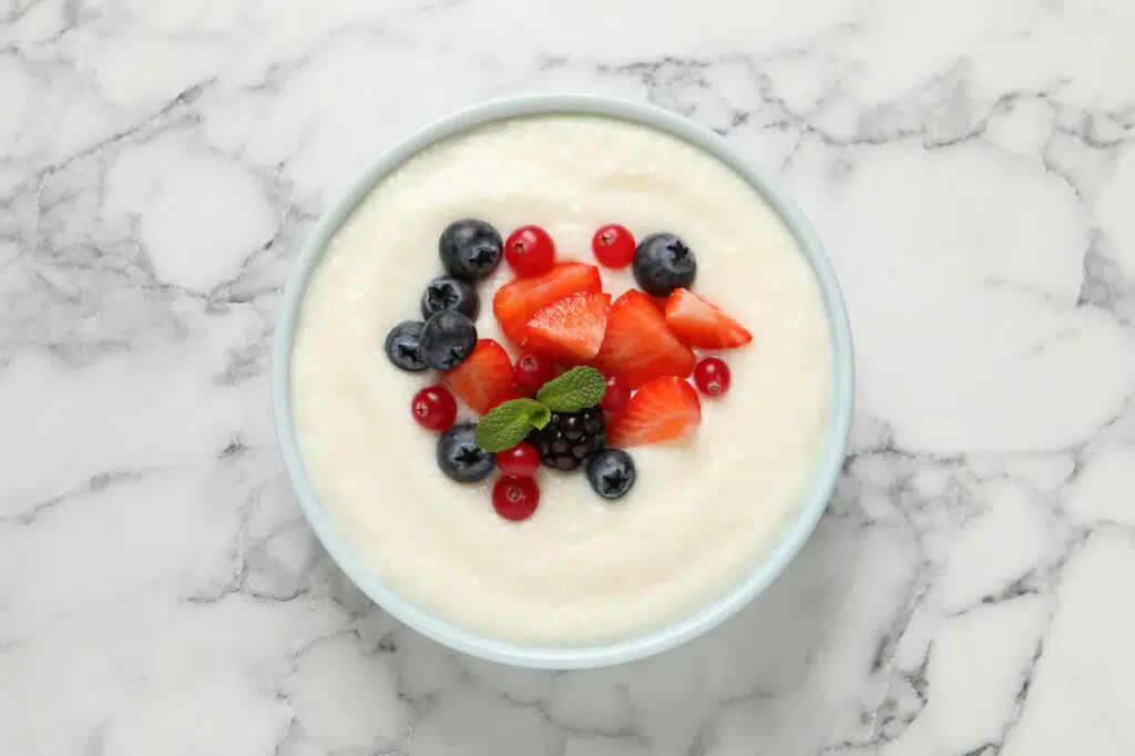 Porridge de semoule minceur au lait