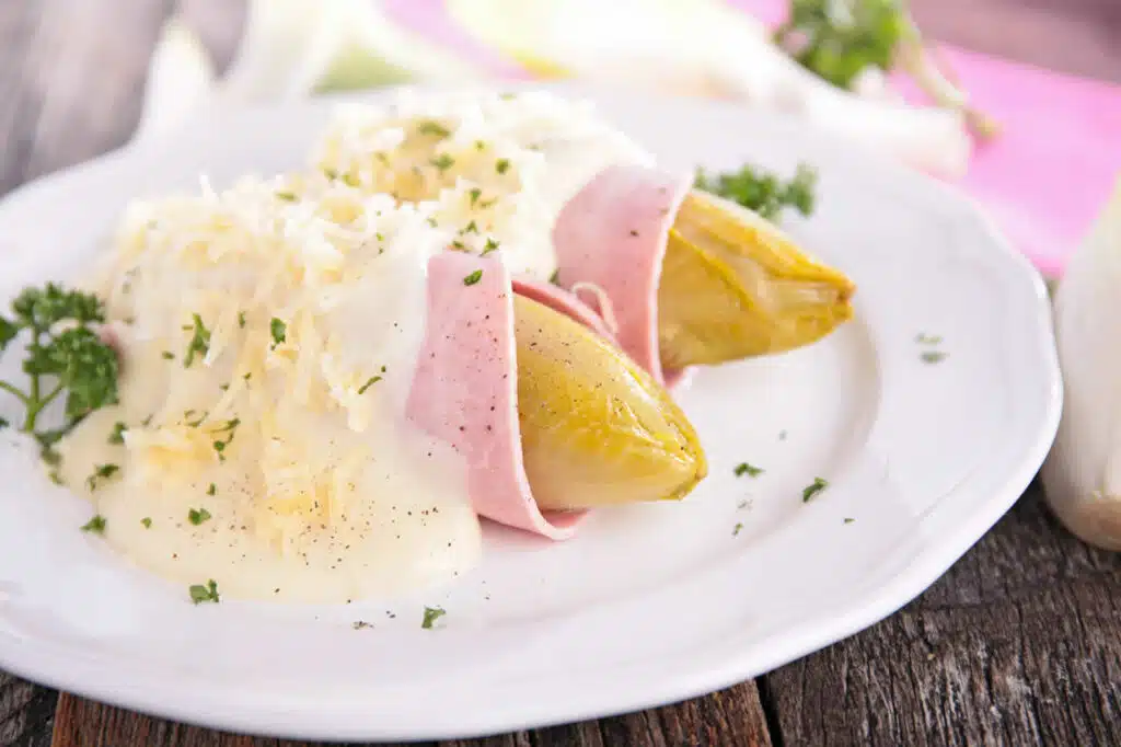 Endives au jambon et sauce blanche