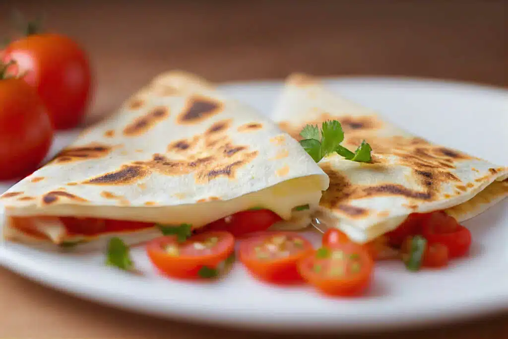 Quesadillas au fromage et jambon