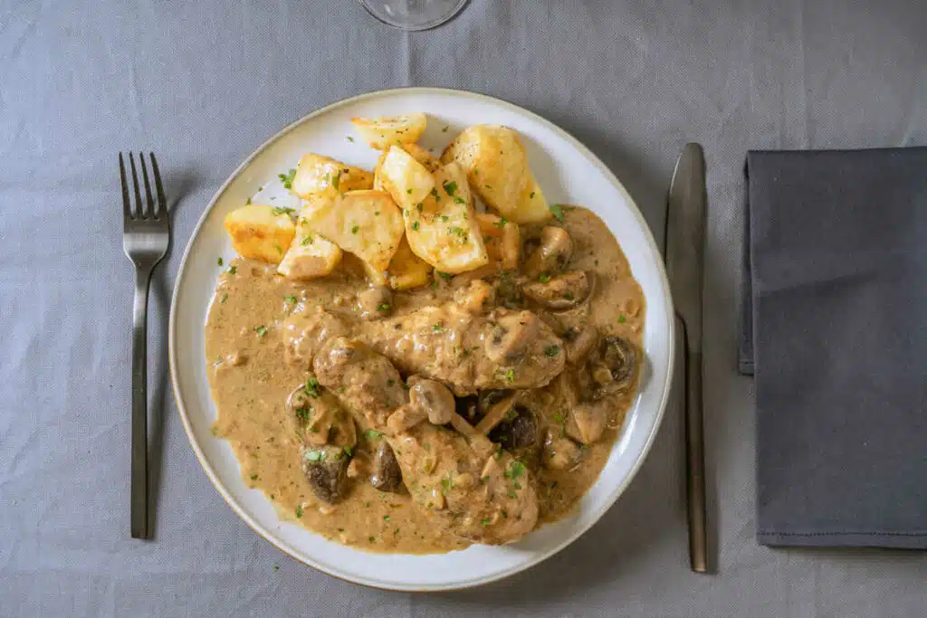 Poulet aux Champignons et Crème au Cookeo