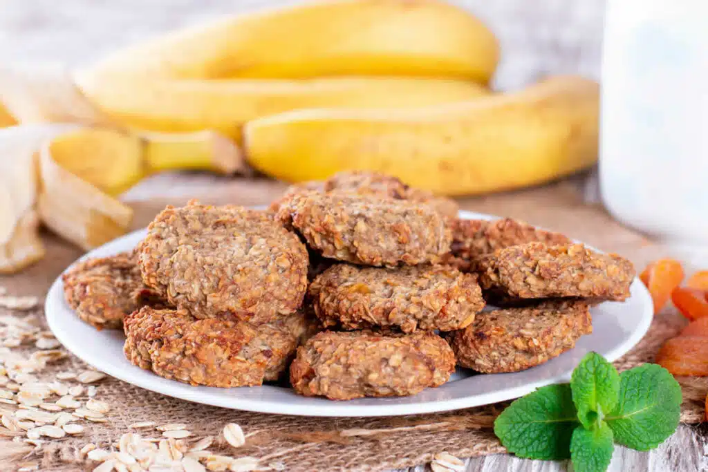 Biscuits à la banane et flocons d'avoine