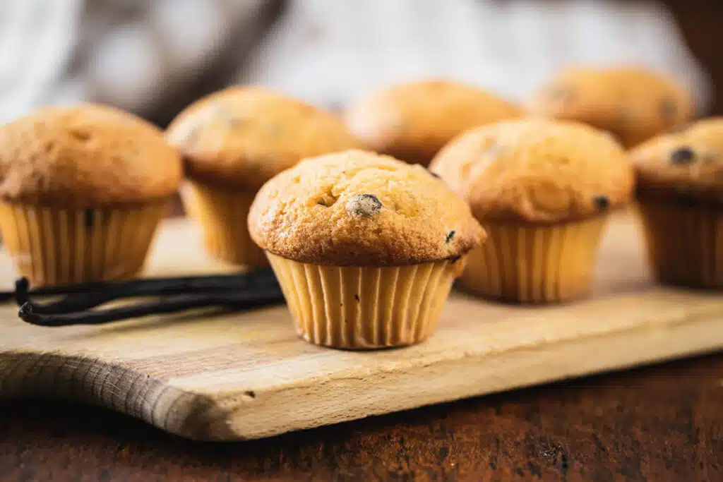 Muffins moelleux vanille et chocolat