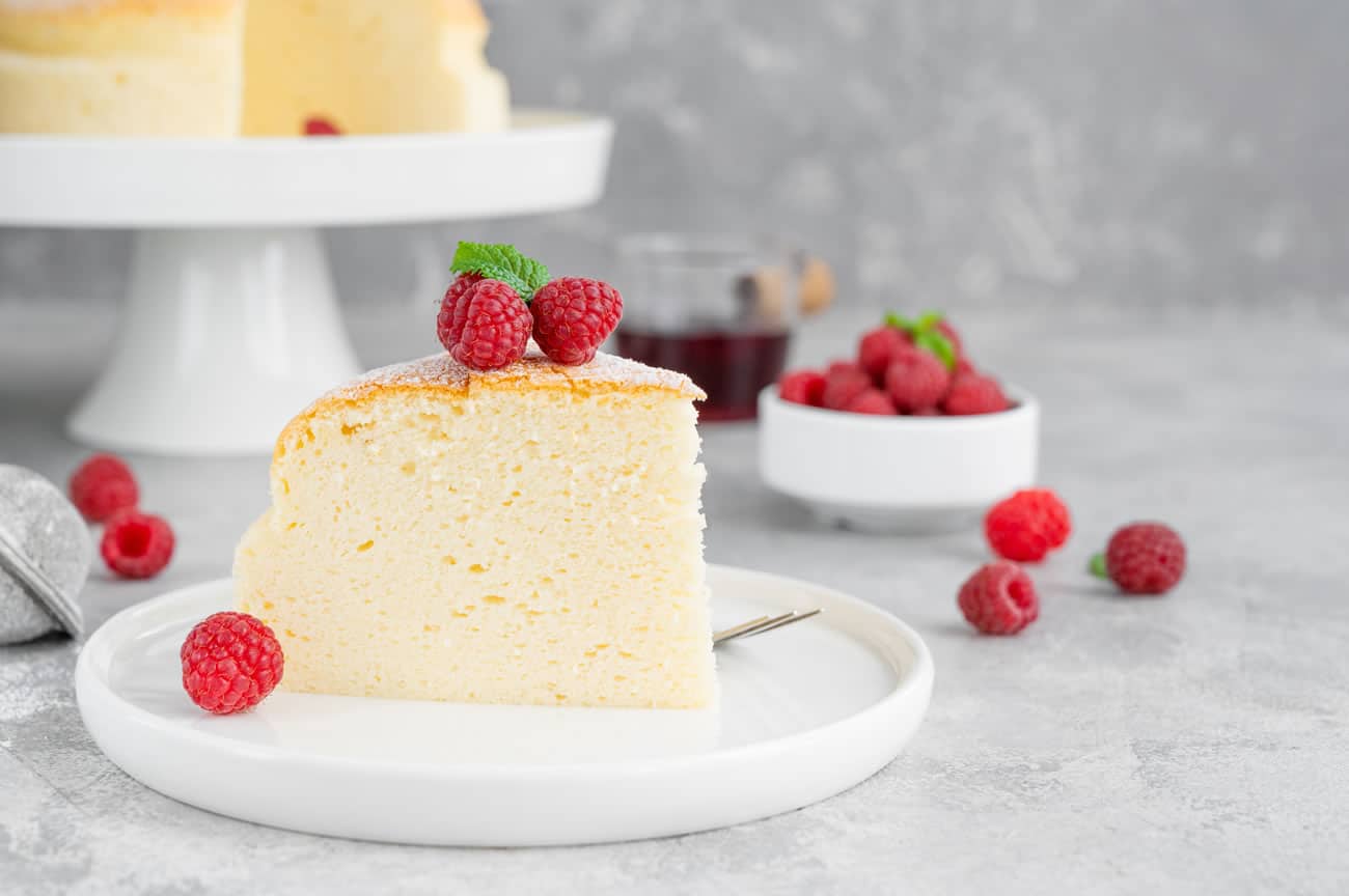 Gâteau Au Fromage Japonais éponge Un Soufflé Moelleux Savoureux Et éponge 