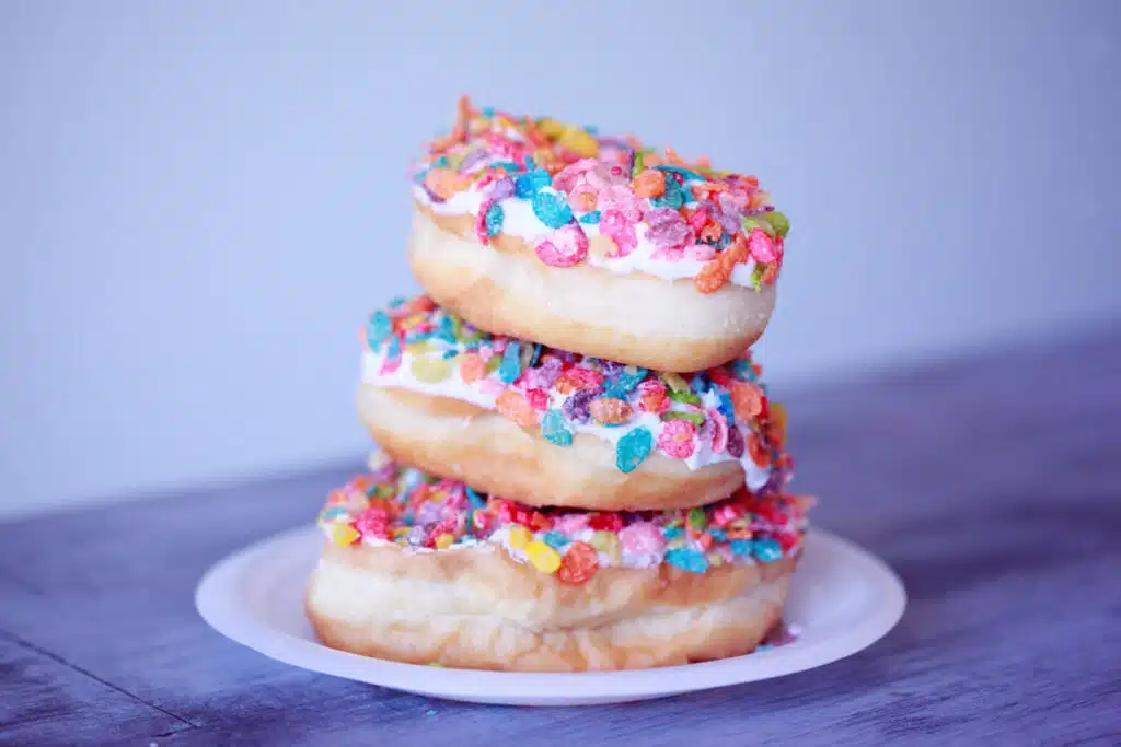 Beignets au glaçage vanille