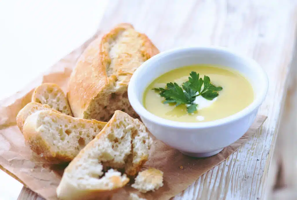 Soupe crémeuse aux courgettes