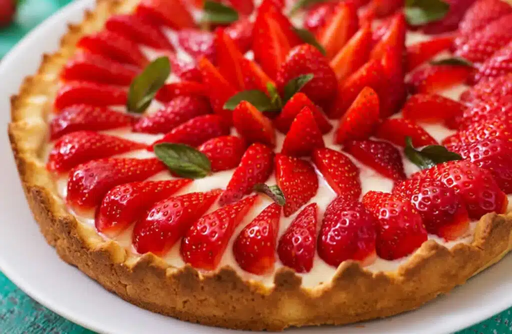 Tarte aux fraises pâte brisée