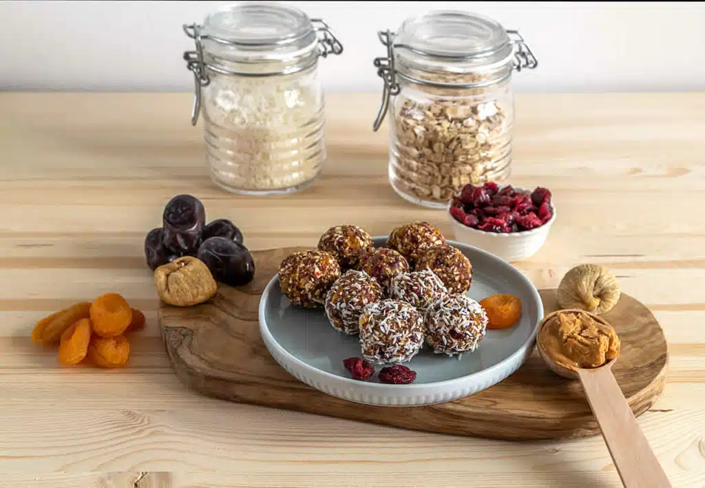 Energy balls aux dattes et abricots