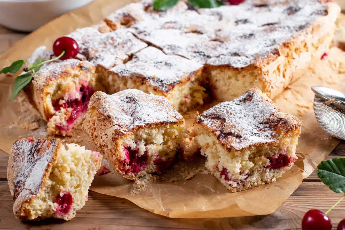 Gâteau aux cerises très moelleux