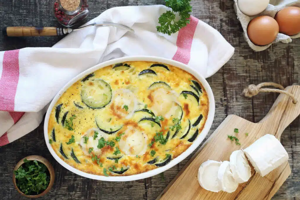 Gratin de courgettes au chèvre