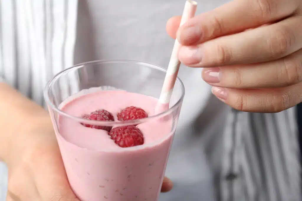 Smoothie framboises facile