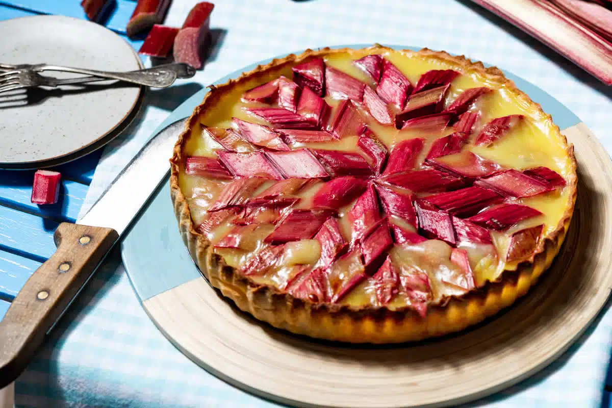 Tarte à la rhubarbe