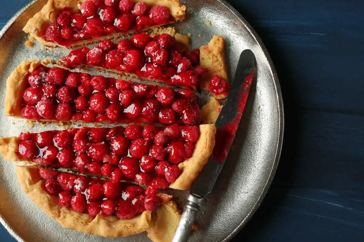 la tarte aux framboises facile