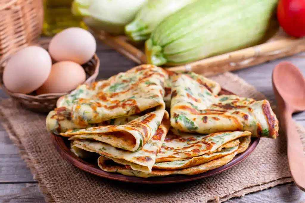 Crêpes de courgettes