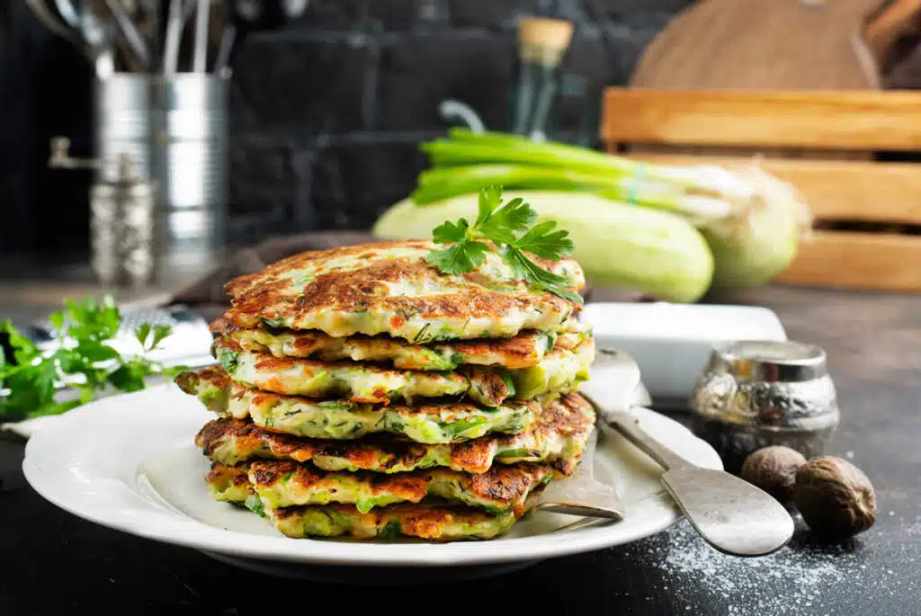 Pancakes à la courgette faciles