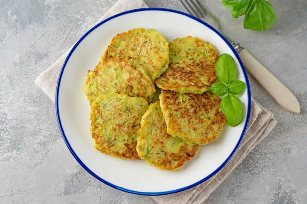 Pancakes de courgettes au fromage