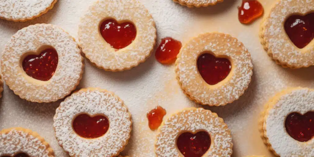 Sablé coeur à la confiture