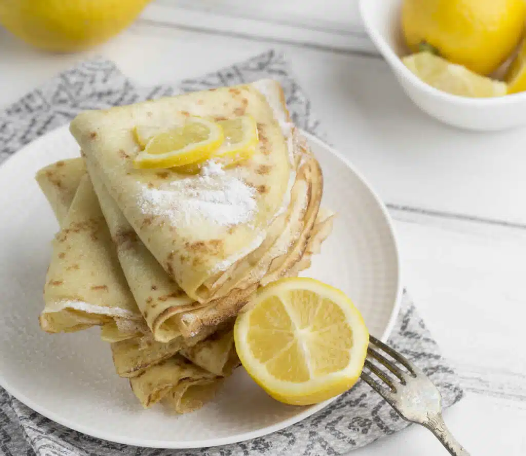 Crêpes légères au citron