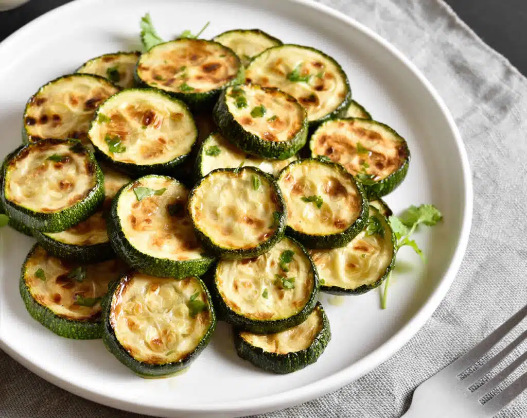 Courgettes au parmesan au four