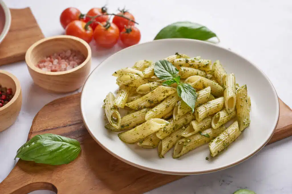 Penne au basilic